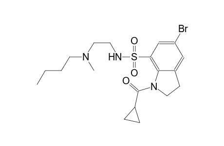 1H-indole-7-sulfonamide, 5-bromo-N-[2-(butylmethylamino)ethyl]-1-(cyclopropylcarbonyl)-2,3-dihydro-