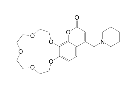 20-Piperidine-1-ylmethyl-2,5,8,11,14,17-hexaoxa-tricyclo(13.8.0.0(16,21))tricosa-1(23),15,19,21-tetraen-18-one