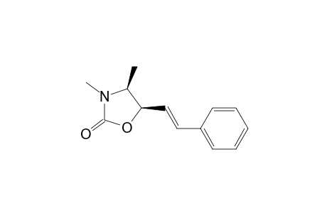 2-Oxazolidinone, 3,4-dimethyl-5-(2-phenylethenyl)-, [4S-[4.alpha.,5.beta.(E)]]-
