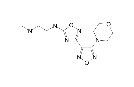 dimethyl-[2-[[3-(4-morpholinofurazan-3-yl)-1,2,4-oxadiazol-5-yl]amino]ethyl]amine