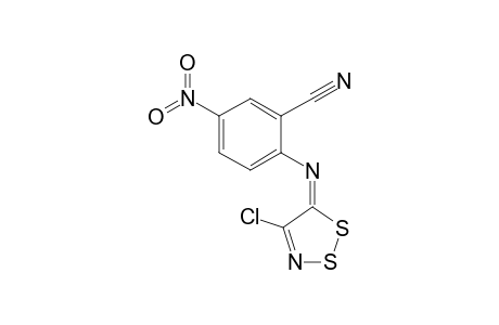 2-(4-Chloro-5H-1,2,3-dithiazol-5-ylideneamino)-5-nitrobenzonitrile