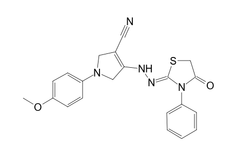 4-[2'-(4"-Oxo-3"-phenylthiazolidin-2"-ylidene)hydrazinyl]-1-(p-methoxyphenyl)-2,5-dihydro-1H-pyrrole-3-carbonitrile