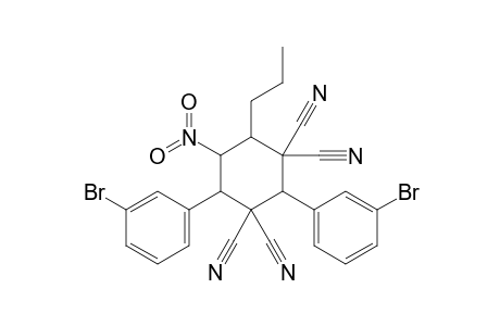 2,4-Bis(3-bromophenyl)-5-nitro-6-propylcyclohexane-1,1,3,3-tetracarboxanitrile