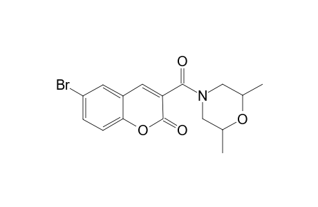 6-Bromo-3-[(2,6-dimethyl-4-morpholinyl)carbonyl]-2H-chromen-2-one