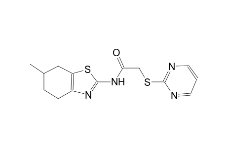 N-(6-methyl-4,5,6,7-tetrahydro-1,3-benzothiazol-2-yl)-2-(2-pyrimidinylsulfanyl)acetamide
