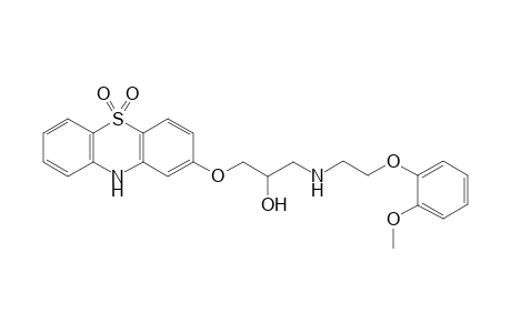 2-(2-Hydroxy-3-{[2-(2-methoxyphenoxy)ethyl]amino}-propoxy)-10H-5.gamma.6-phenothiazine-5,5-dione