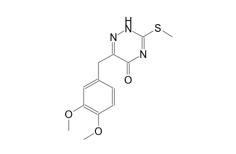 1,2,4-triazin-5(2H)-one, 6-[(3,4-dimethoxyphenyl)methyl]-3-(methylthio)-