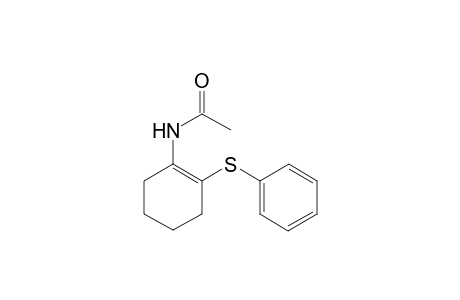 N-(2-(phenylthio)cyclohex-1-en-1-yl)acetamide