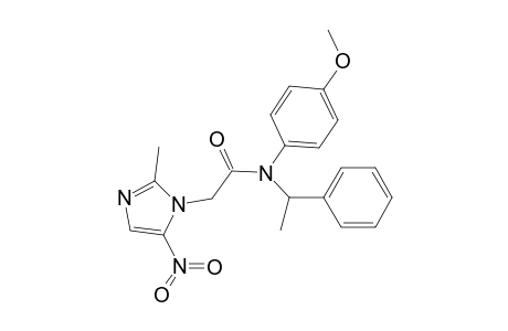 N-(4-methoxyphenyl)-2-(2-methyl-5-nitro-1-imidazolyl)-N-(1-phenylethyl)acetamide