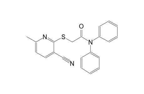 2-[(3-cyano-6-methyl-2-pyridinyl)sulfanyl]-N,N-diphenylacetamide