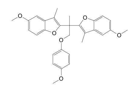 2,2'-[1-(4-METHOXYPHENOXY)-PROPANE-2,2-DIYL]-BIS-(5-METHOXY-3-METHYLBENZOFURAN)