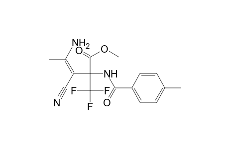 (E)-4-amino-3-cyano-2-(p-toluoylamino)-2-(trifluoromethyl)pent-3-enoic acid methyl ester