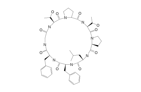 PSEUDOSTELLARIN-H;CYCLO-(GLY-THR-PRO-THR-PRO-LEU-PHE-PHE)