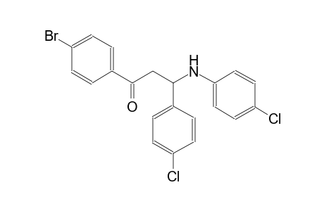 1-propanone, 1-(4-bromophenyl)-3-(4-chlorophenyl)-3-[(4-chlorophenyl)amino]-