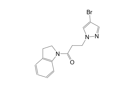 1-[3-(4-bromo-1H-pyrazol-1-yl)propanoyl]indoline