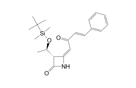 3-[1'-(t-Butyl)dimethylsilyloxy)ethyl]-4-(2"-oxo-4"-phenylbut-3"-enylidene)azetidin-2-one