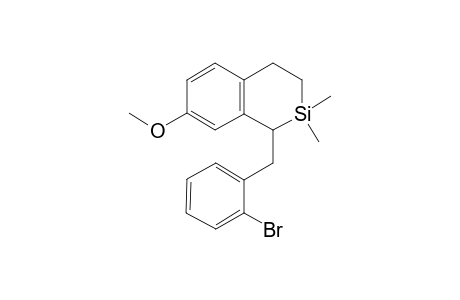 1-[2-Bromophenylmethyl]-7-methoxy-2-silatetralin
