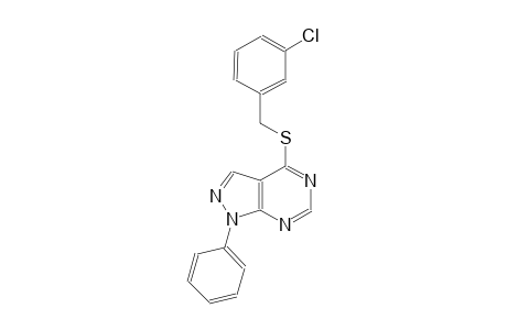 3-chlorobenzyl 1-phenyl-1H-pyrazolo[3,4-d]pyrimidin-4-yl sulfide