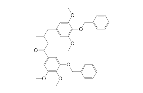 1-(3-Benzyloxy-4,5-dimethoxyphenyl)-4-(4-benzyloxy-3,5-dimethoxyphenyl)-3-methylbutan-1-one