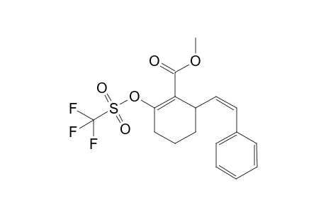 Methyl 6-[(Z)-2-phenylethenyl]-2-{[(trifluoromethyl)sulfonyl]oxy}-1-cyclohexene-1-carboxylate
