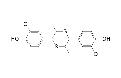 Phenol, 4,4'-(3,6-dimethyl-1,4-dithiane-2,5-diyl)bis[2-methoxy-