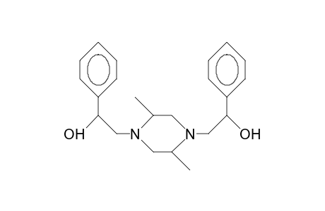 trans-2,5-Dimethyl.alpha.-1,4-bis(2-phenyl-2-hydroxy-ethyl)-piperazine