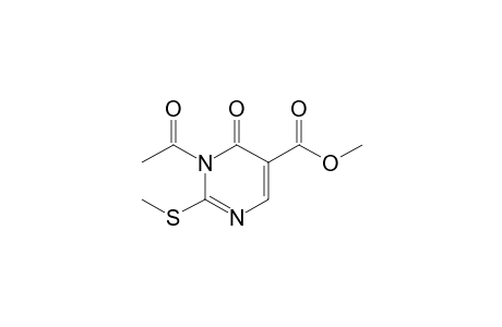 Methyl 3-acetyl-2-methylthio-3,4-dihydropirimidin-4-one-5-carboxylate