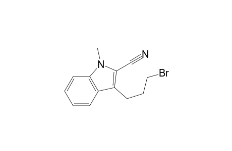 3-(3-Bromopropyl)-1-methylindole-2-carbonitrile