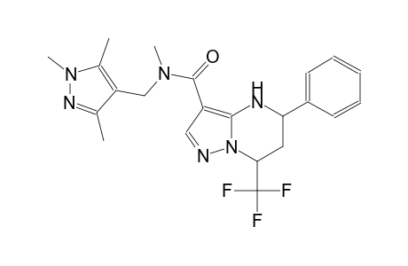 N-methyl-5-phenyl-7-(trifluoromethyl)-N-[(1,3,5-trimethyl-1H-pyrazol-4-yl)methyl]-4,5,6,7-tetrahydropyrazolo[1,5-a]pyrimidine-3-carboxamide