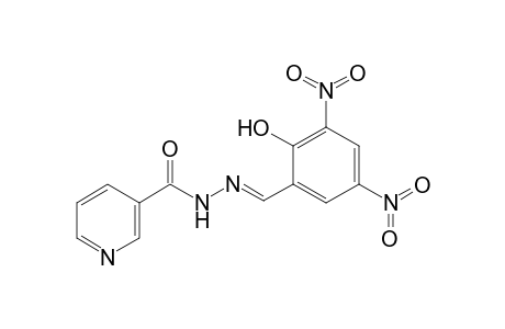 Pyridine-3-carbohydrazide, N2-(2-hydroxy-3,5-dinitrobenzylideno)-