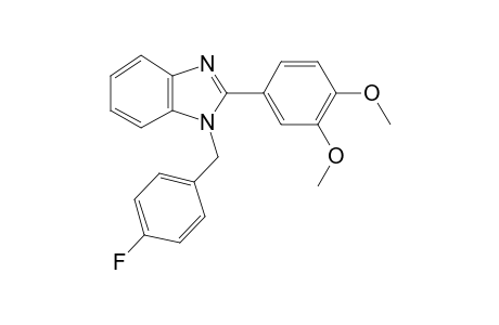 1H-Benzoimidazole, 2-(3,4-dimethoxyphenyl)-1-(4-fluorobenzyl)-