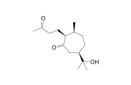 (2S,3S,6R)-6-(2-Hydroxypropan-2-yl)-3-methyl-2-(3-oxobutyl)cycloheptanone
