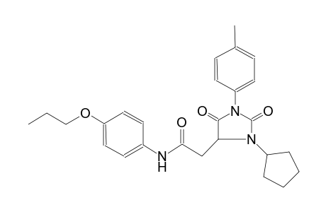 4-imidazolidineacetamide, 3-cyclopentyl-1-(4-methylphenyl)-2,5-dioxo-N-(4-propoxyphenyl)-