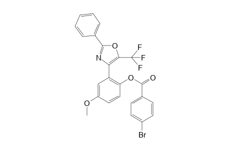 4-Methoxy-2-(2-phenyl-5-(trifluoromethyl)oxazol-4-yl)phenyl 4-bromobenzoate