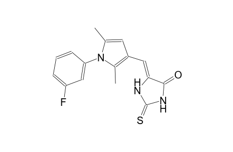 (5Z)-5-{[1-(3-fluorophenyl)-2,5-dimethyl-1H-pyrrol-3-yl]methylene}-2-thioxo-4-imidazolidinone