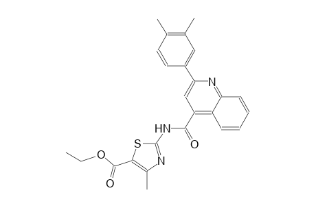 ethyl 2-({[2-(3,4-dimethylphenyl)-4-quinolinyl]carbonyl}amino)-4-methyl-1,3-thiazole-5-carboxylate