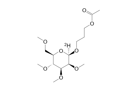 3-ACETYLOXYPROPYL-2,3,4,6-TETRA-O-METHYL-BETA-D-[1-(2)H]-MANNOPYRANOSIDE