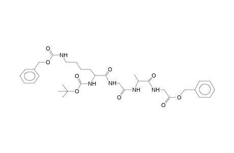 TERT-BUTOXYCARBONYL-LYSINE(BENZYLOXYCARBONYL)-GLYCINE-ALANINE-GLYCINE-O-BENZYL PEPTIDE
