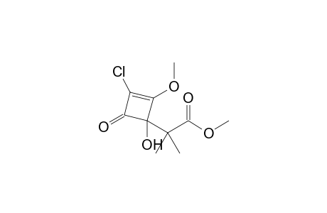 2-(3-Chloro-1-hydroxy-2-methoxy-4-oxo-1-cyclobut-2-enyl)-2-methylpropanoic acid methyl ester