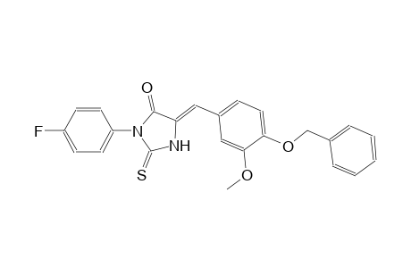 (5Z)-5-[4-(benzyloxy)-3-methoxybenzylidene]-3-(4-fluorophenyl)-2-thioxo-4-imidazolidinone