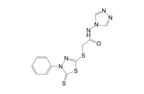 2-[(4-phenyl-5-thioxo-4,5-dihydro-1,3,4-thiadiazol-2-yl)sulfanyl]-N-(4H-1,2,4-triazol-4-yl)acetamide