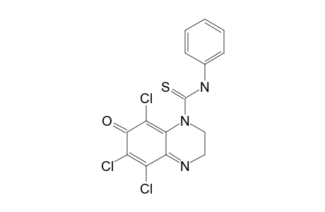 5,6,8-TRICHLORO-7-OXO-3,7-DIHYDRO-2H-QUINOXALINE-1-CARBOTHIOIC-ACID-PHENYL-AMIDE