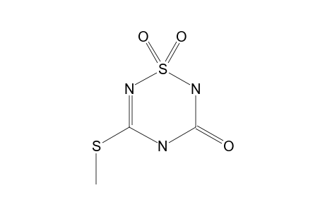 2,3-DIHYDRO-5-METHYLTHIO-3-OXO-4H-1,2,4,6-THIATRIAZINE-1,1-DIOXIDE