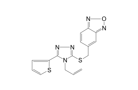 5-[(4-prop-2-enyl-5-thiophen-2-yl-1,2,4-triazol-3-yl)sulfanylmethyl]-2,1,3-benzoxadiazole