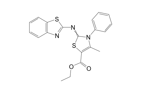 Ethyl 2-(benzo[d]thiazol-2-ylimino)-4-methyl-3-phenyl-2,3-dihydrothiazole-5-carboxylate