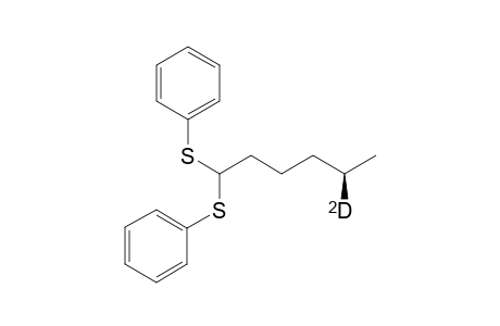 1,1-Dithiophenyl-5-deuterio-hexane
