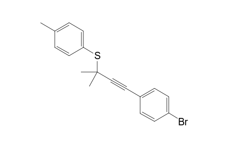 (4-(4-Bromophenyl)-2-methylbut-3-yn-2-yl) (p-tolyl) sulfide