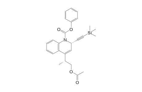 4-{(R*)-[2-Acetoxy-1-methyl]ethyl}-2-{(S*)-[(trimethylsilyl)ethynyl]}-2H-quinoline-1-carboxylic acid phenyl ester