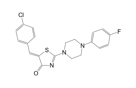 (5Z)-5-(4-chlorobenzylidene)-2-[4-(4-fluorophenyl)-1-piperazinyl]-1,3-thiazol-4(5H)-one