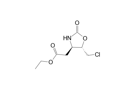 5-Chloromethyl-4-[(ethoxycarbonyl)methyl]-1,3-oxazolidin-2-one